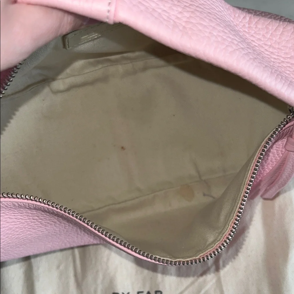 BY FAR Cush Peony Flat Grain Leather Shoulder Bag - Picture 8 of 11